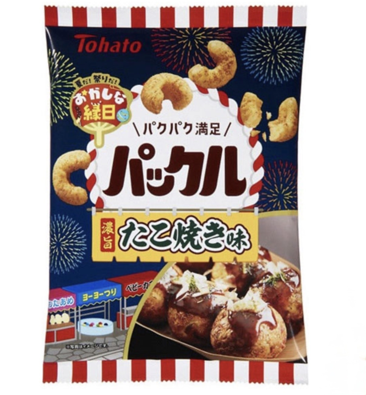 【夏日限定】JP 濃口章魚燒風味桃蝦多 54g 7420