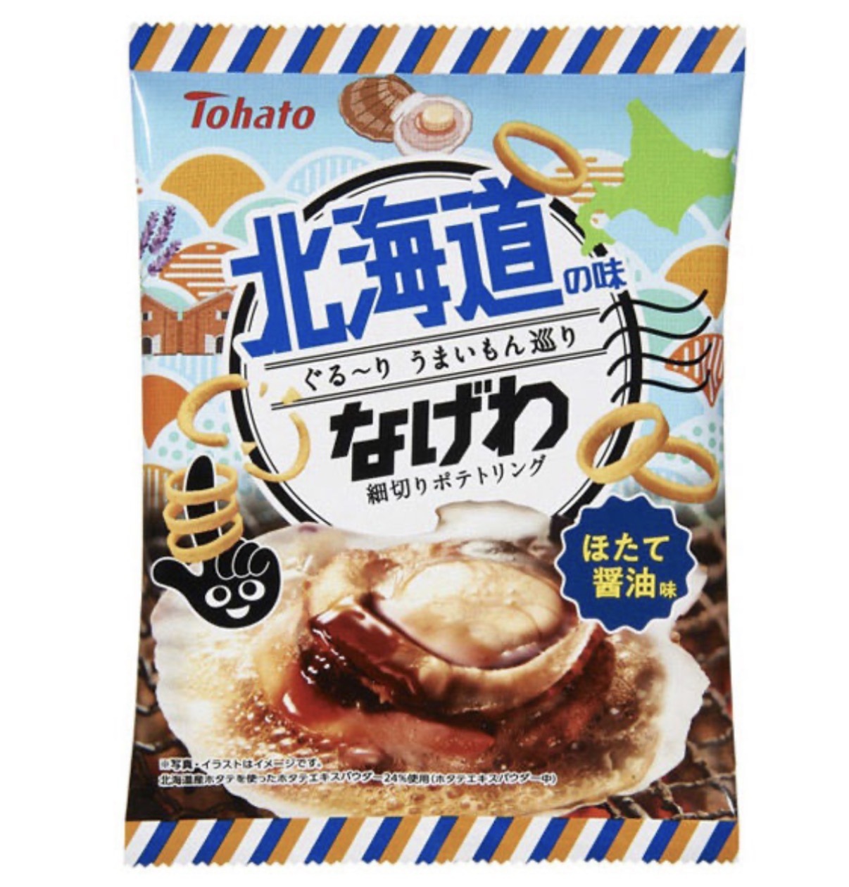 JP 手指薯圈圈 北海道帆立貝醬油味 51g 7307