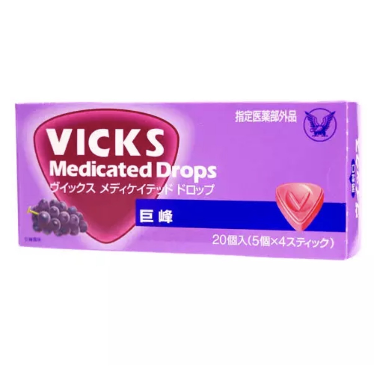 【長線好評】JP Vicks 潤喉糖 巨峰提子味 20粒 5667
