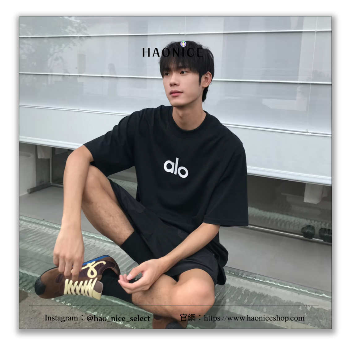 【HAO NICE】運動時尚品牌🔥alo 經典logo字母印花 素色 瑜伽 運動短袖 短T 棉質