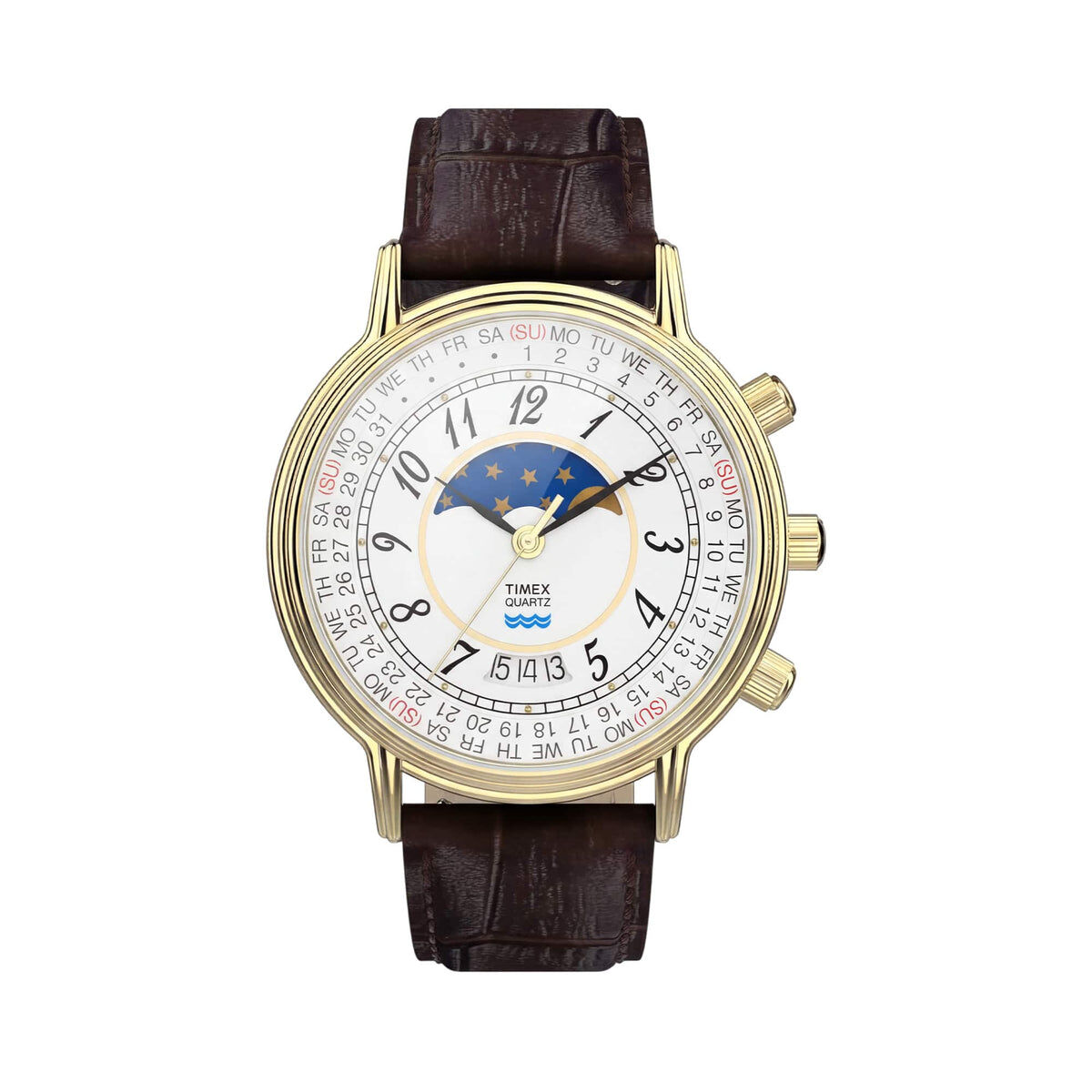 Timex Lab 1990 Moon Phase and Calendar Dial Reissue  37mm TW2Y99000