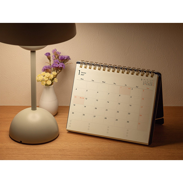 2027 桌曆式月計畫手帳 B6 +Stand Diary｜日本MIDORI