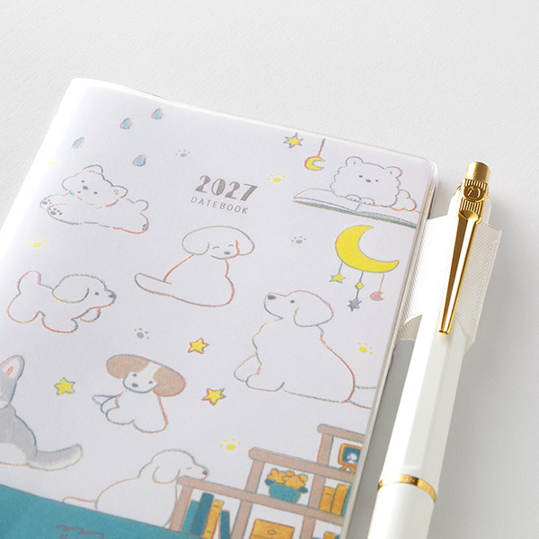 2027 小狗 迷你月計畫 POCKET DIARY｜日本MIDORI