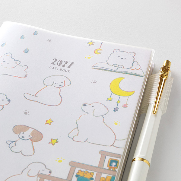 2027 小狗 A6 週計畫手帳 POCKET DIARY｜日本MIDORI