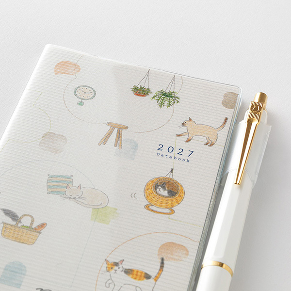 2027 小貓 迷你月計畫 POCKET DIARY｜日本MIDORI
