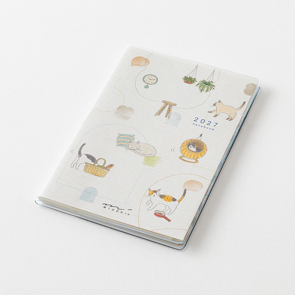 2027 小貓 迷你月計畫 POCKET DIARY｜日本MIDORI