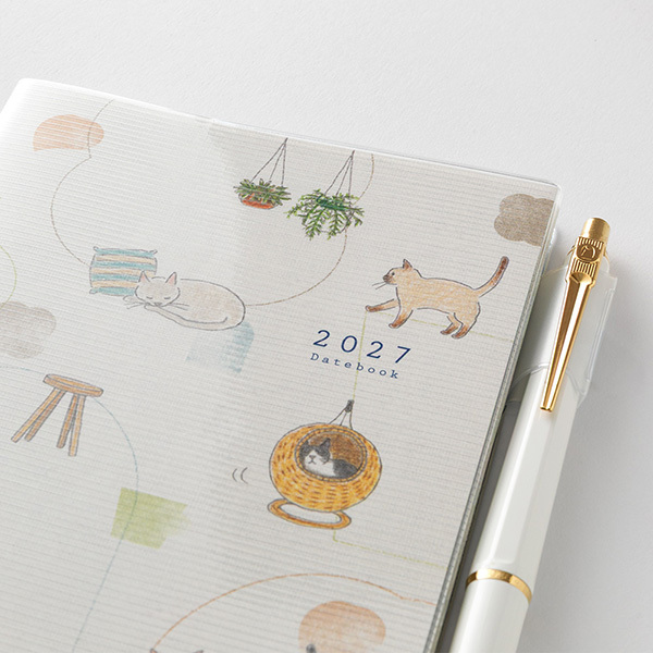 2027 小貓 A6 週計畫手帳 POCKET DIARY｜日本MIDORI