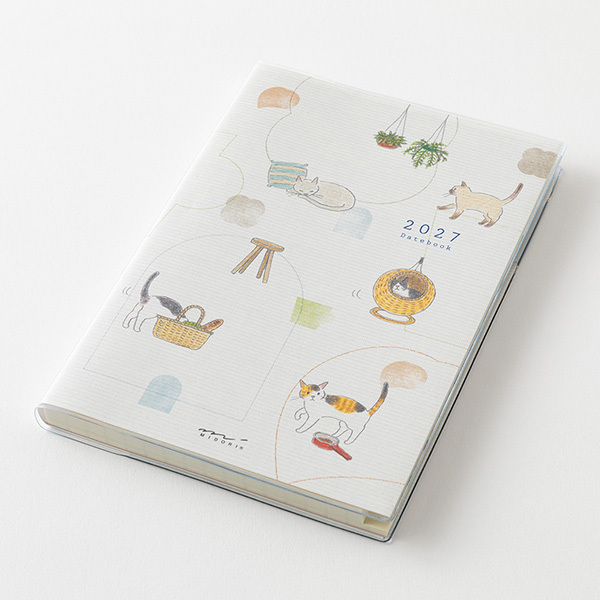 2027 小貓 B6週計畫手帳 POCKET DIARY｜日本MIDORI