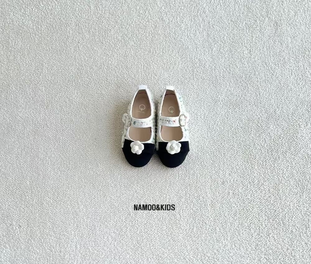 NAMOO Tweed Mary Janes