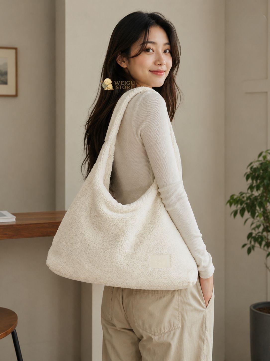 【預購】The North Face TRIG BAG_FL 絨毛單肩包 NN2PS90