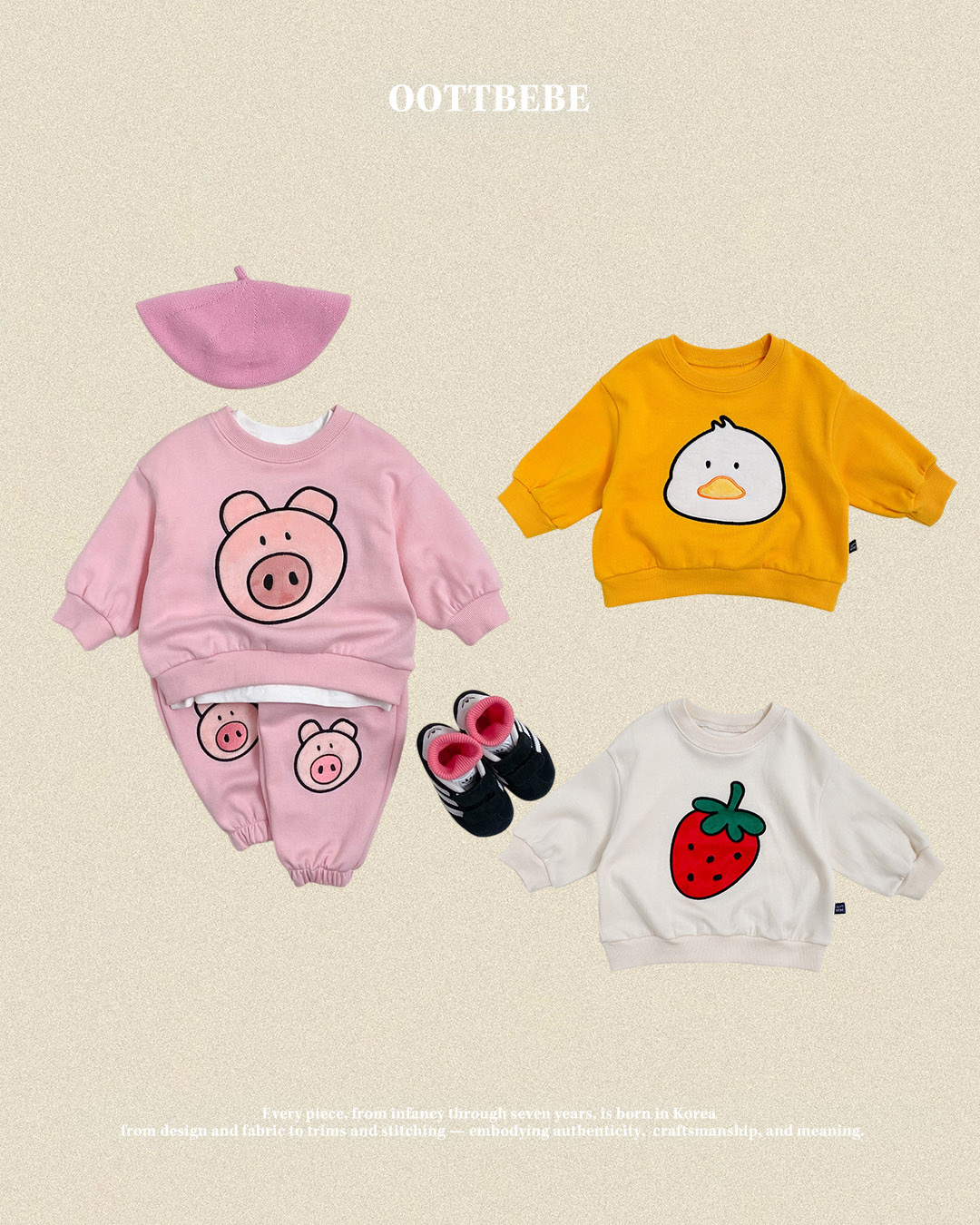 OOTT BEBE Animal Farm Sweatshirt