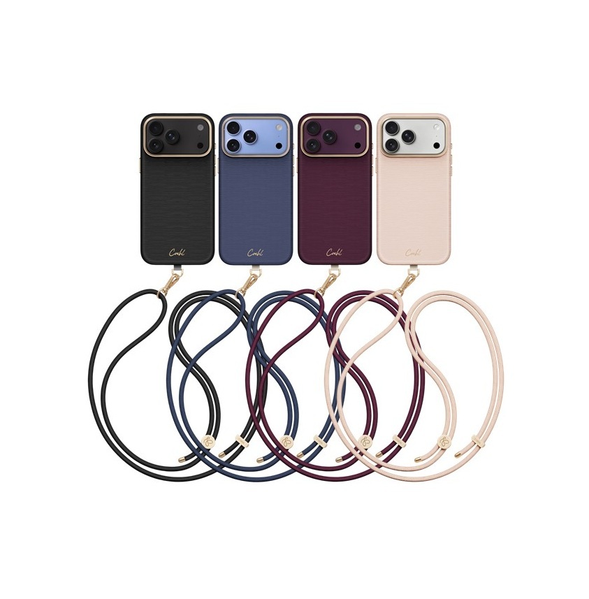 COEHL Mirelle iPhone 18 系列高級仿皮防刮磁吸手機殼 (附掛繩)