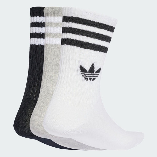 Adidas 愛迪達 3s Crew S 3p JV7403 中筒襪 三雙入 經典 黑灰白