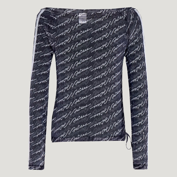 Adidas 愛迪達 Dce Mesh Ls Tee KS5308 女 長袖上衣 休閒長袖 船領 黑