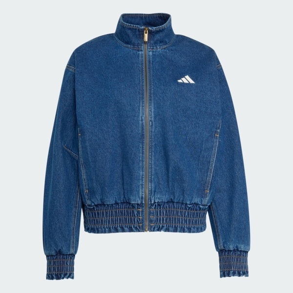 Adidas 愛迪達 St Dnm Wsh Jk KV0624 女 立領外套 丹寧外套 休閒穿搭 深藍