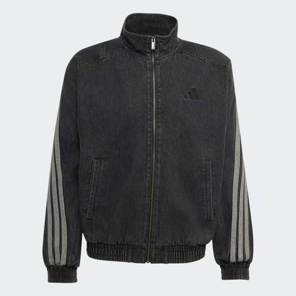 Adidas 愛迪達 Sta Dnm Jkt KV8344 男 立領外套 丹寧外套 休閒穿搭 黑