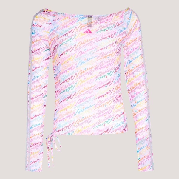 Adidas 愛迪達 Dce Mesh Ls Tee KR7600 女 長袖上衣 休閒長袖 船領 粉紅