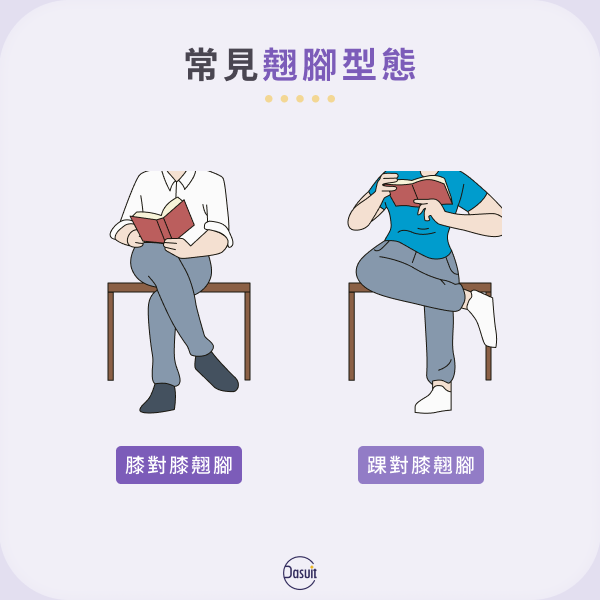 常見翹腳型態