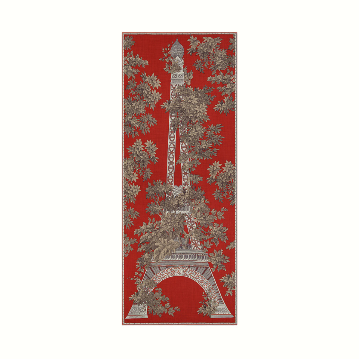 1889 羊毛圍巾80 - 紅陶