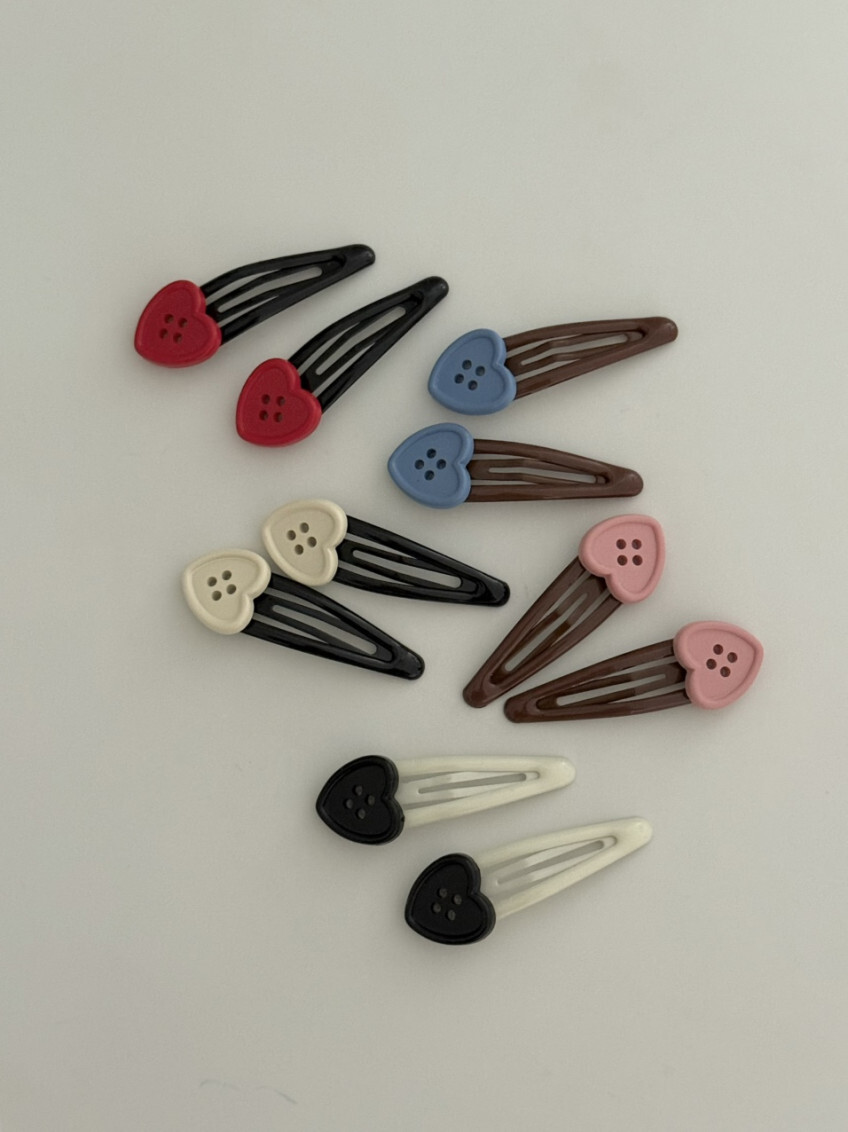 Heart-shaped button