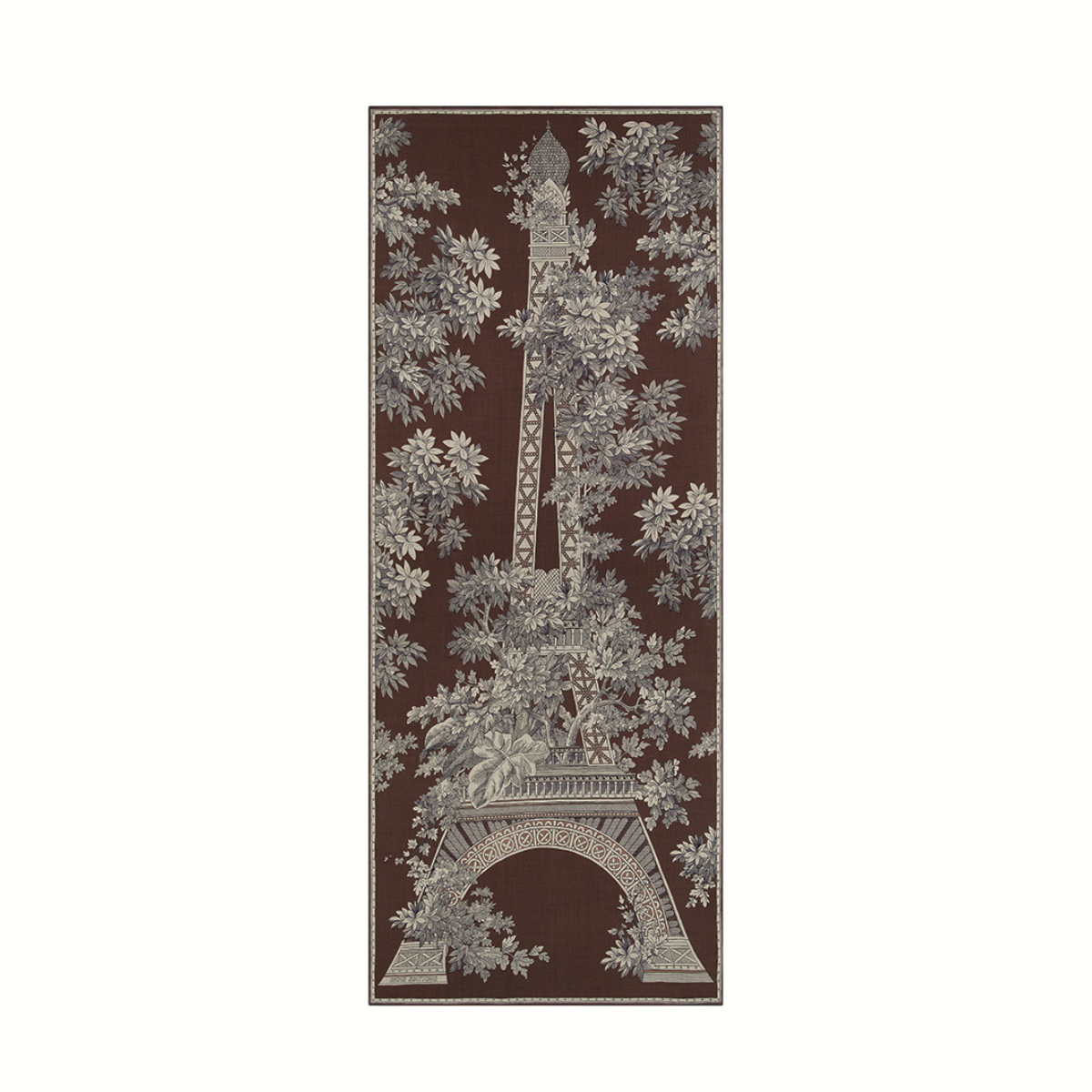 1889 羊毛圍巾80 - 深棕