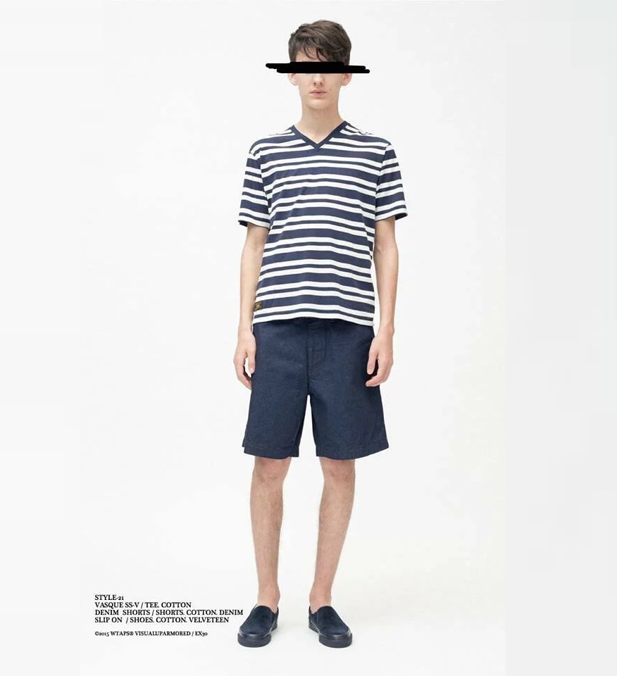 ON SALE : WTAPS VASQUE SS-V / TEE COTTON - WHITE/NAVY SIZE S IN STOCK NOW (現貨發售中)