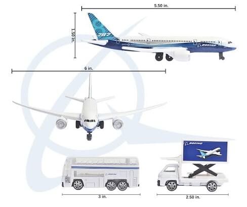 波音原廠塗裝 波音787機場玩具組