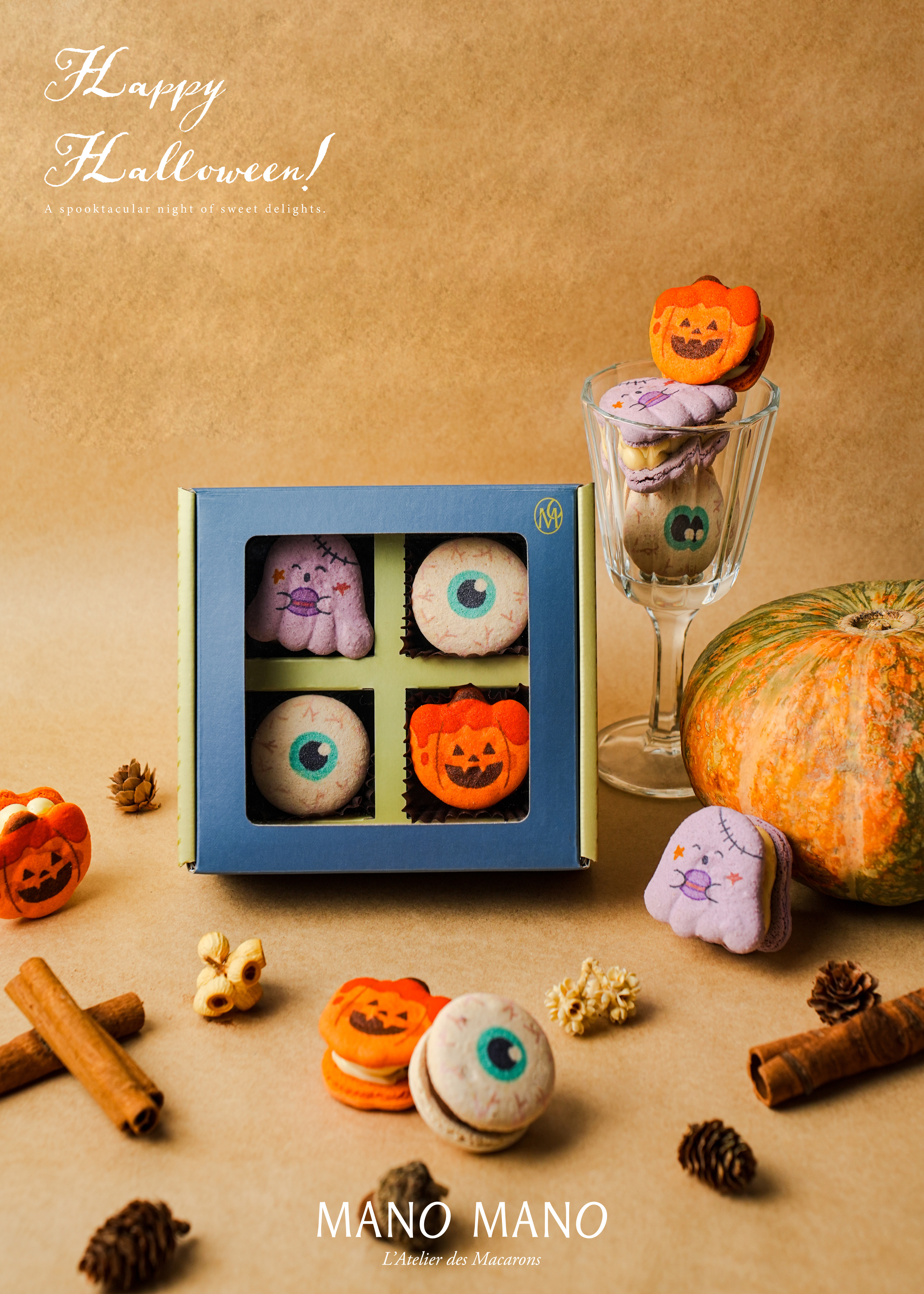萬聖節限定🎃 4入厚餡馬卡龍禮盒