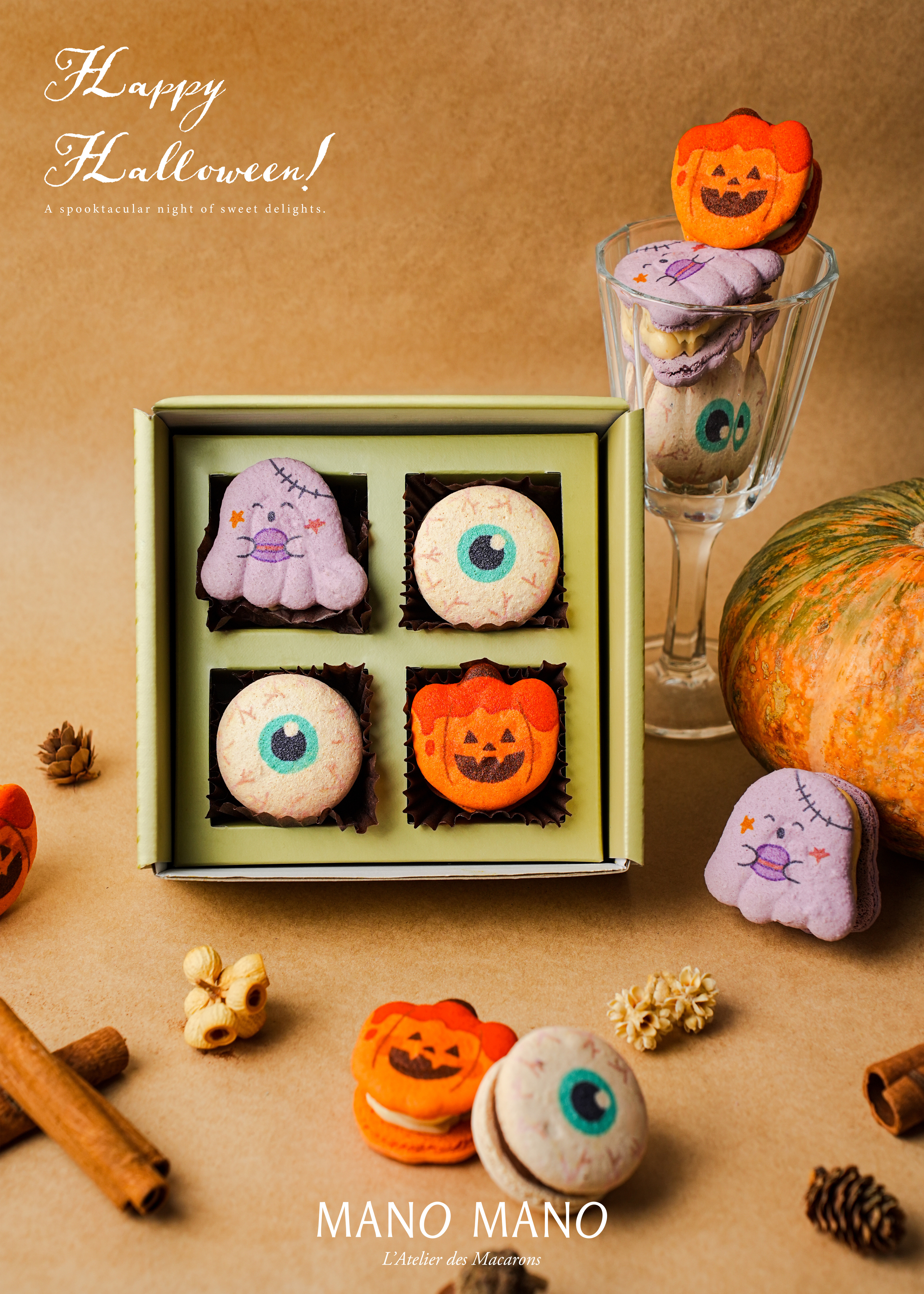萬聖節限定🎃 4入厚餡馬卡龍禮盒