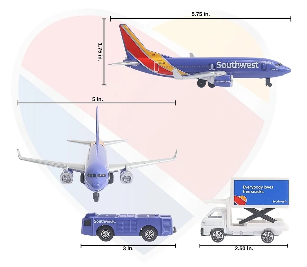 西南航空 波音737機場玩具組 (小)