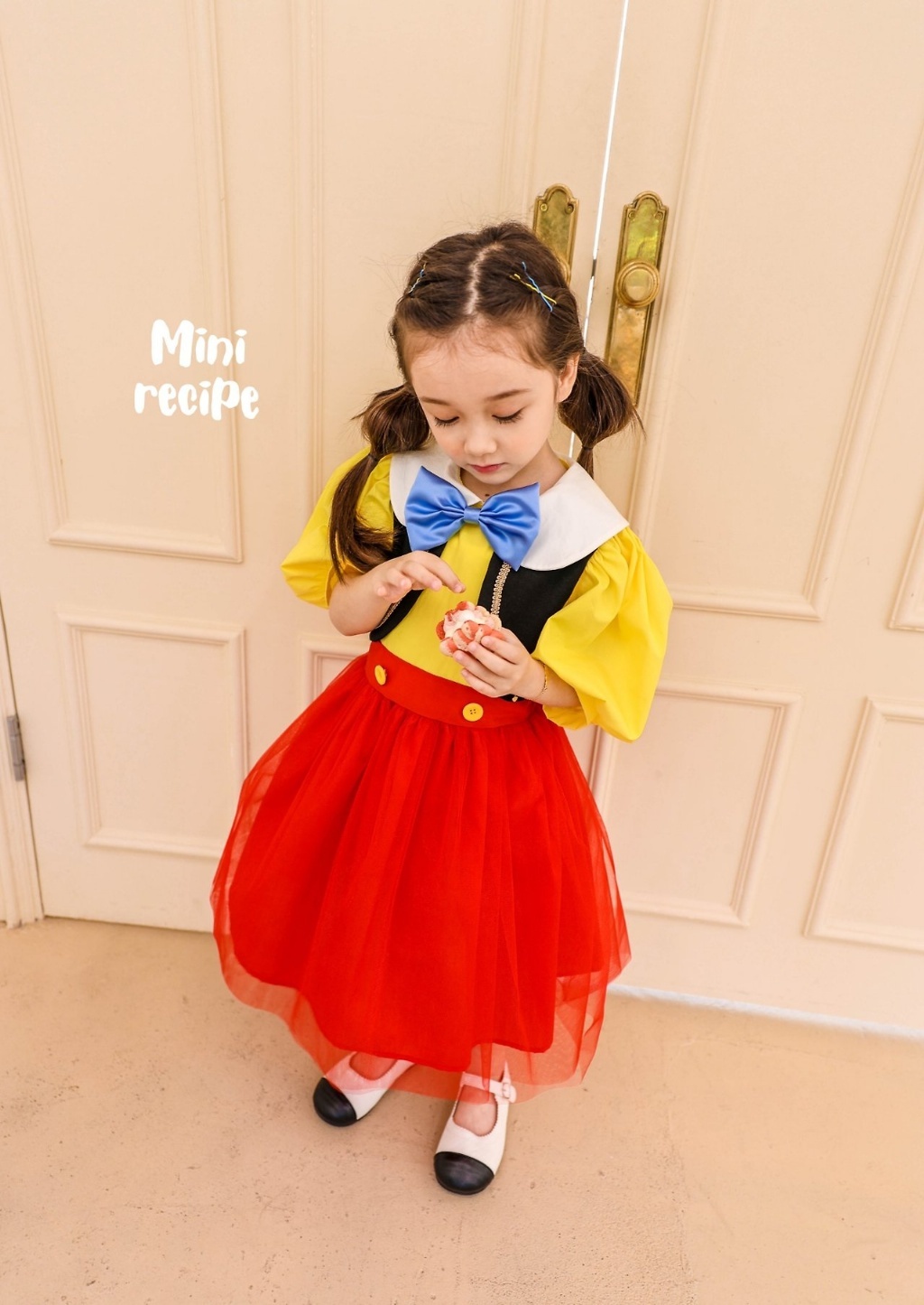 正韓秋Minirecipe 小木偶洋裝