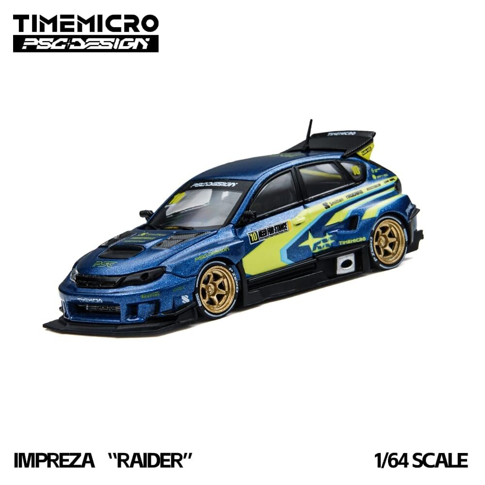 預訂:1/64 Time Micro Subaru Impreza Raider Blue/ Yellow (TM648304 )