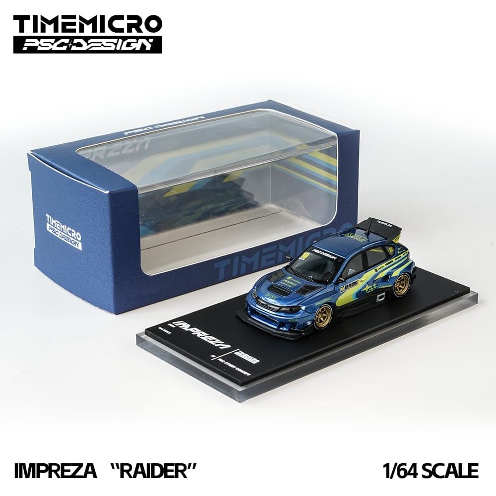 預訂:1/64 Time Micro Subaru Impreza Raider Blue/ Yellow (TM648304 )