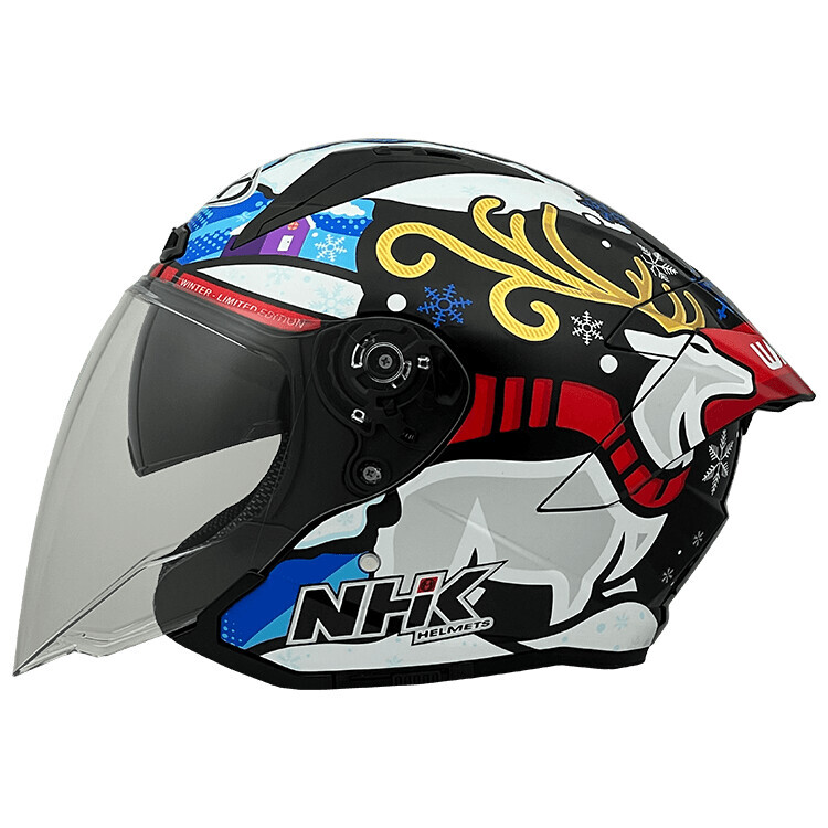 NHK S2GP Pro 3/4罩安全帽 彩繪 初雪