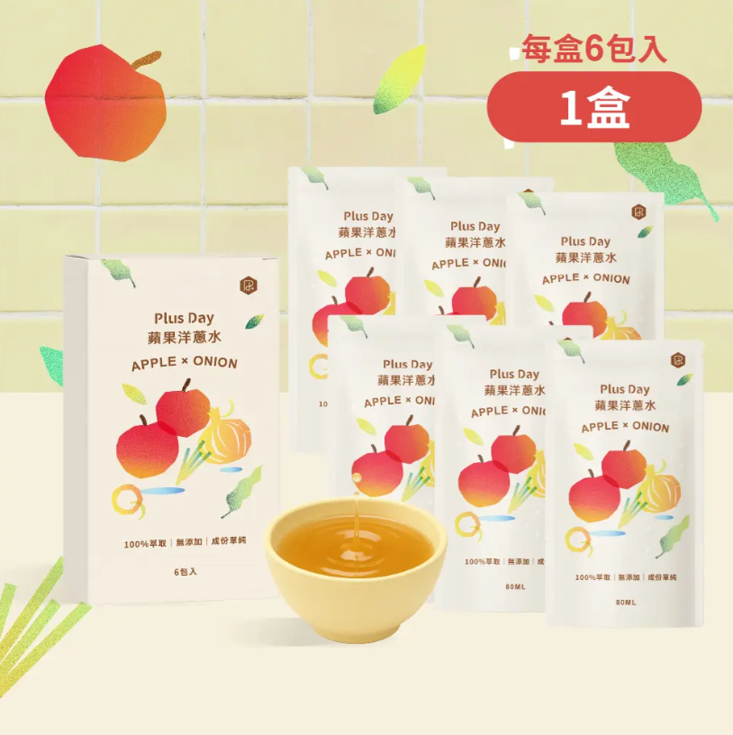 PlusDay蘋果洋蔥水 6包/盒