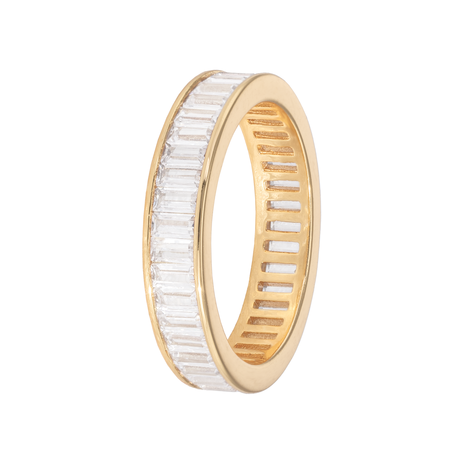 ETERNITY RING RECTANGULAR GOLD 54｜Emilia