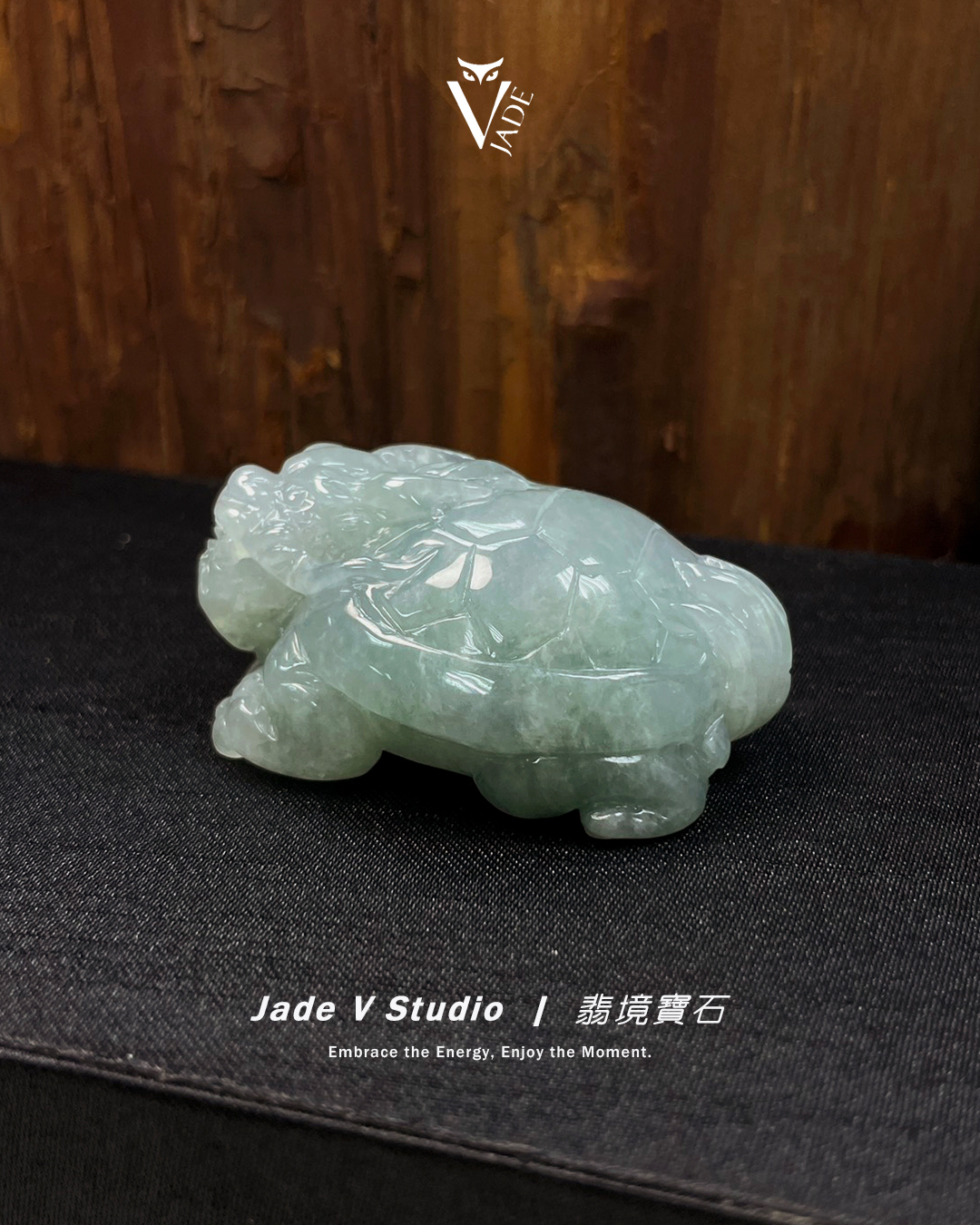 【JadeV｜翡境寶石】糯冰 厚庄 龍龜 墜/把件 翡翠
