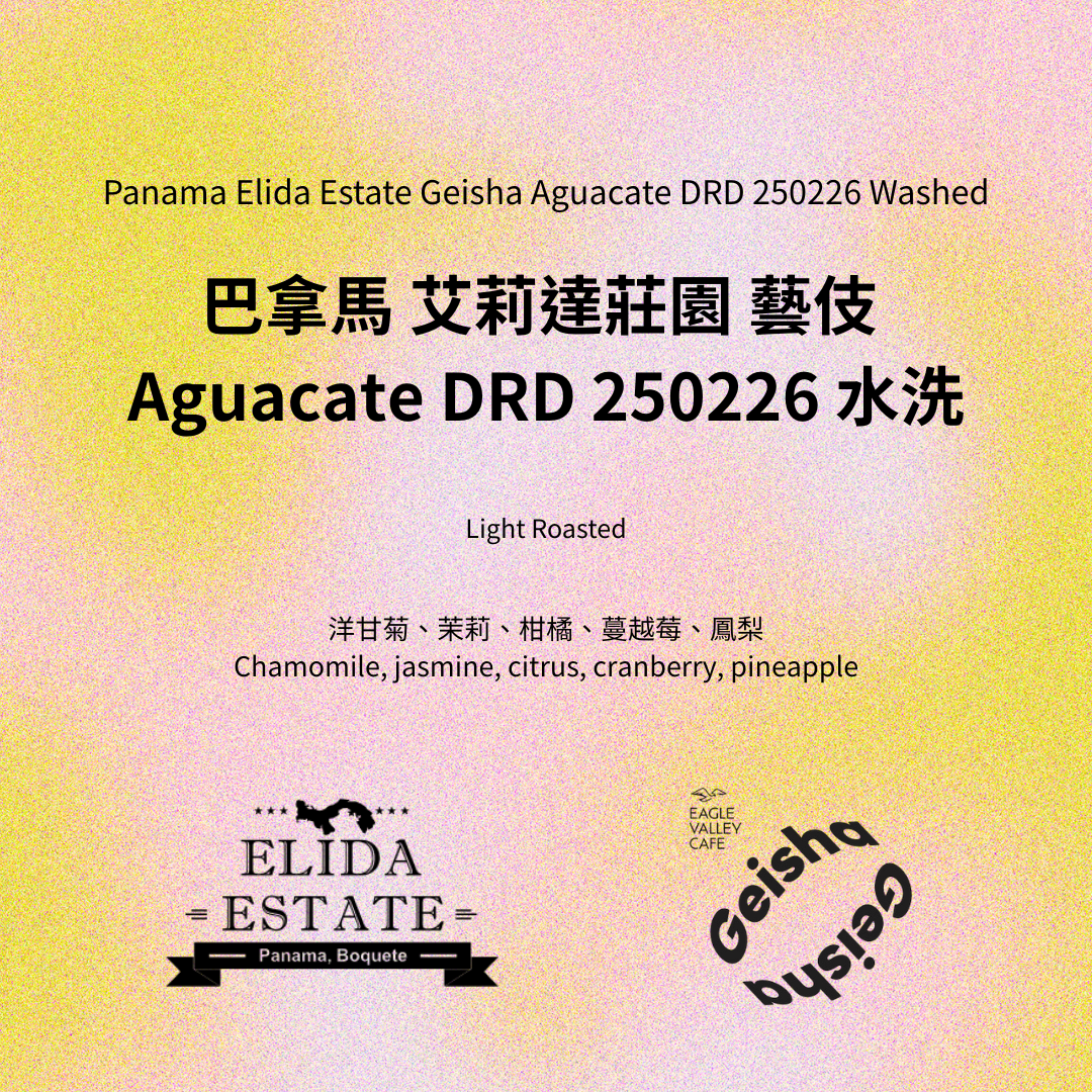 巴拿馬 艾莉達莊園 酪梨地塊 DRD 藝伎 暗房水洗
