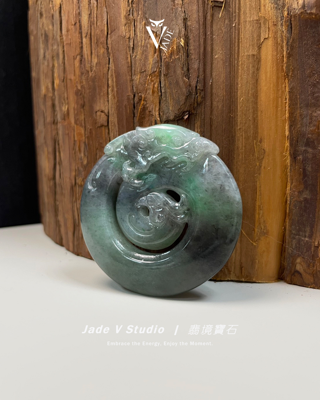 【JadeV｜翡境寶石】烏雞 飄花 龍鳳呈祥 翡翠