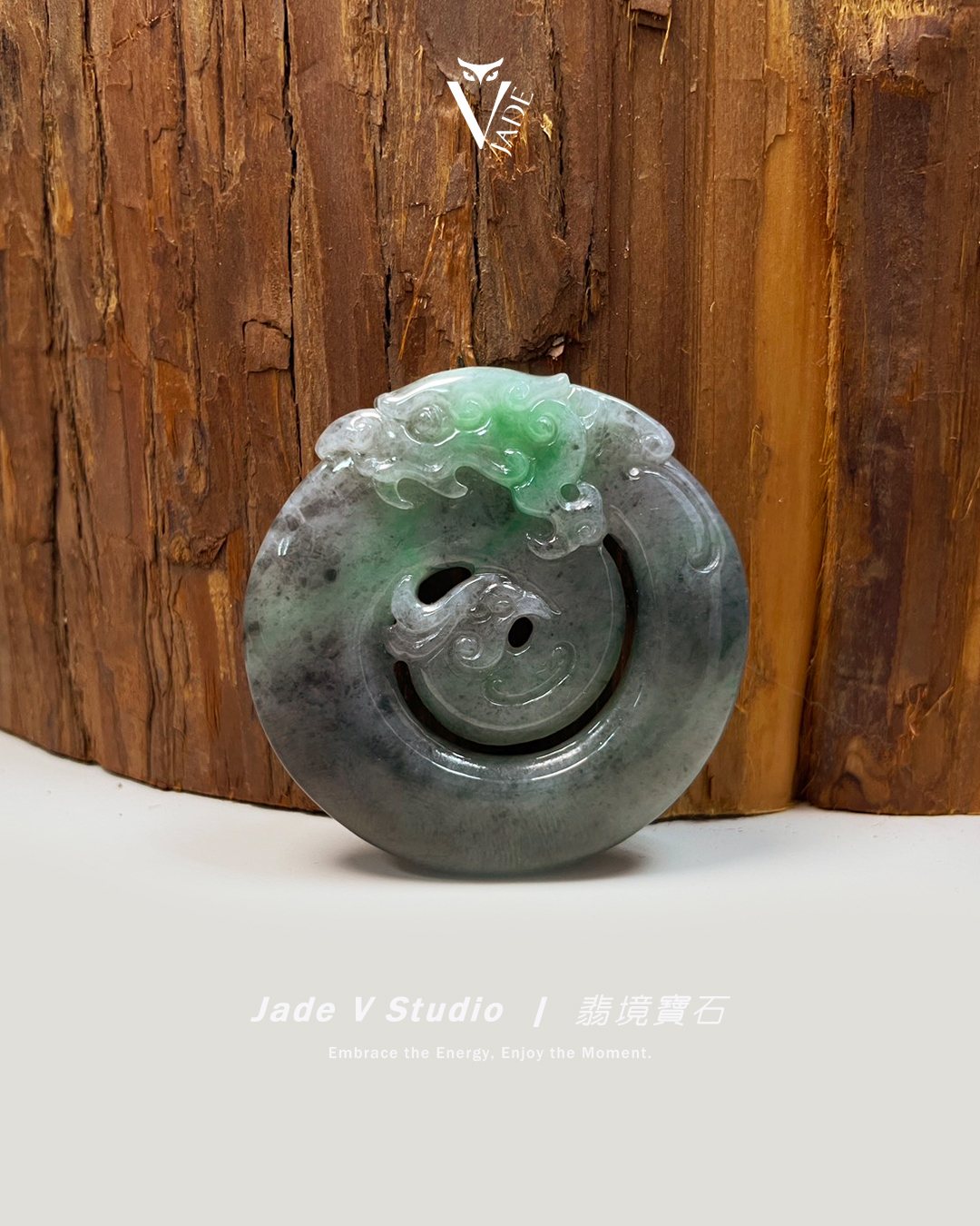 【JadeV｜翡境寶石】烏雞 飄花 龍鳳呈祥 翡翠