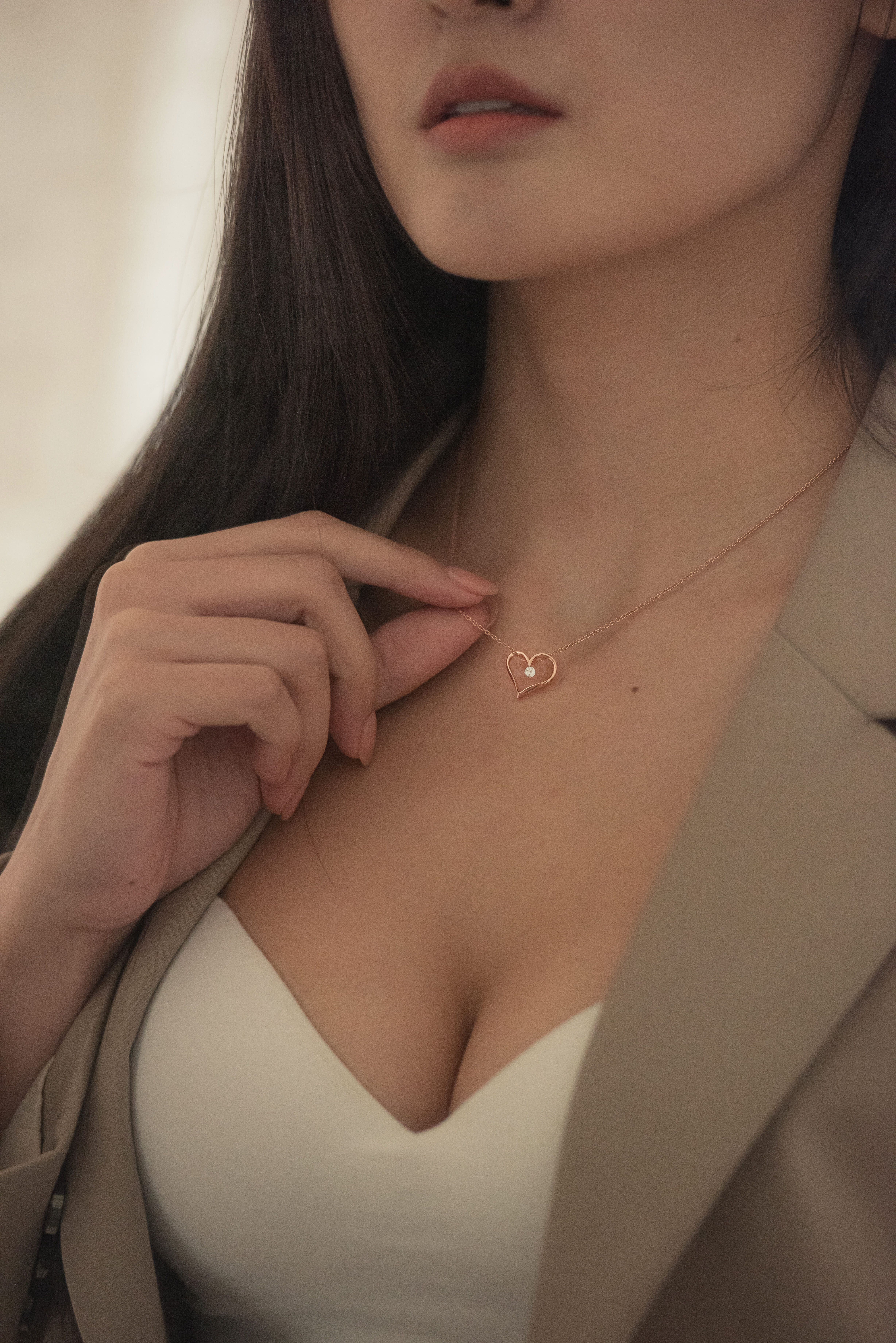 AMOR 愛慕愛心墜飾細節