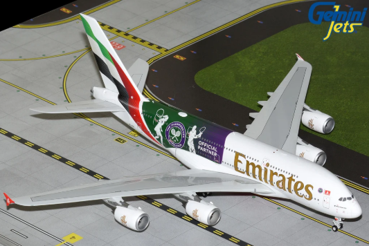 私人連結 折扣 阿聯酋航空 A380-800 “溫布頓官方合作夥伴” A6-EOE 1/200 (官方全金屬)
