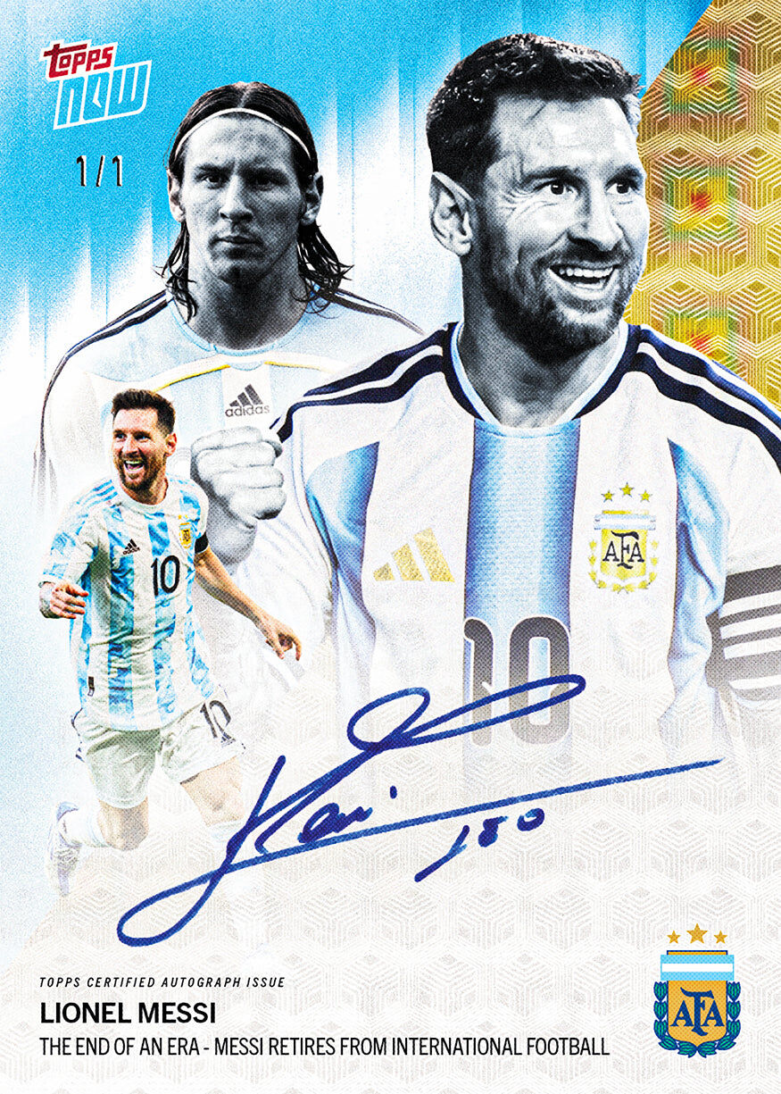 【限時接單】LIONEL MESSI - 2026 梅西 阿根廷國家隊 最後收藏機會 ARGENTINA TOPPS NOW® - CARD 1