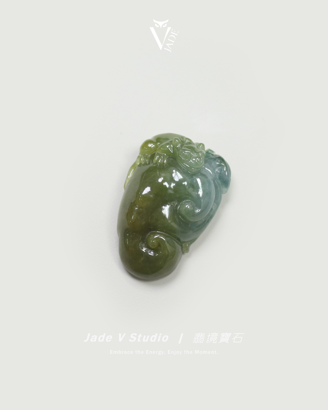 【JadeV｜翡境寶石】糯冰 雙彩 如意 翡翠