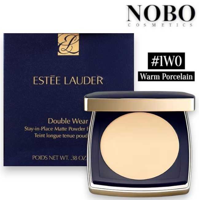 Estée Lauder - Double Wear Stay-in-Place Matte Powder Foundation #1W0 Warm Porcelain 11g (Parallel Import)