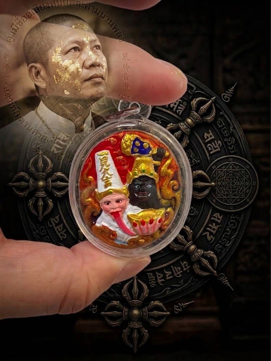 阿贊蘇賓師傅開光 大二爺黑白無常佛牌
