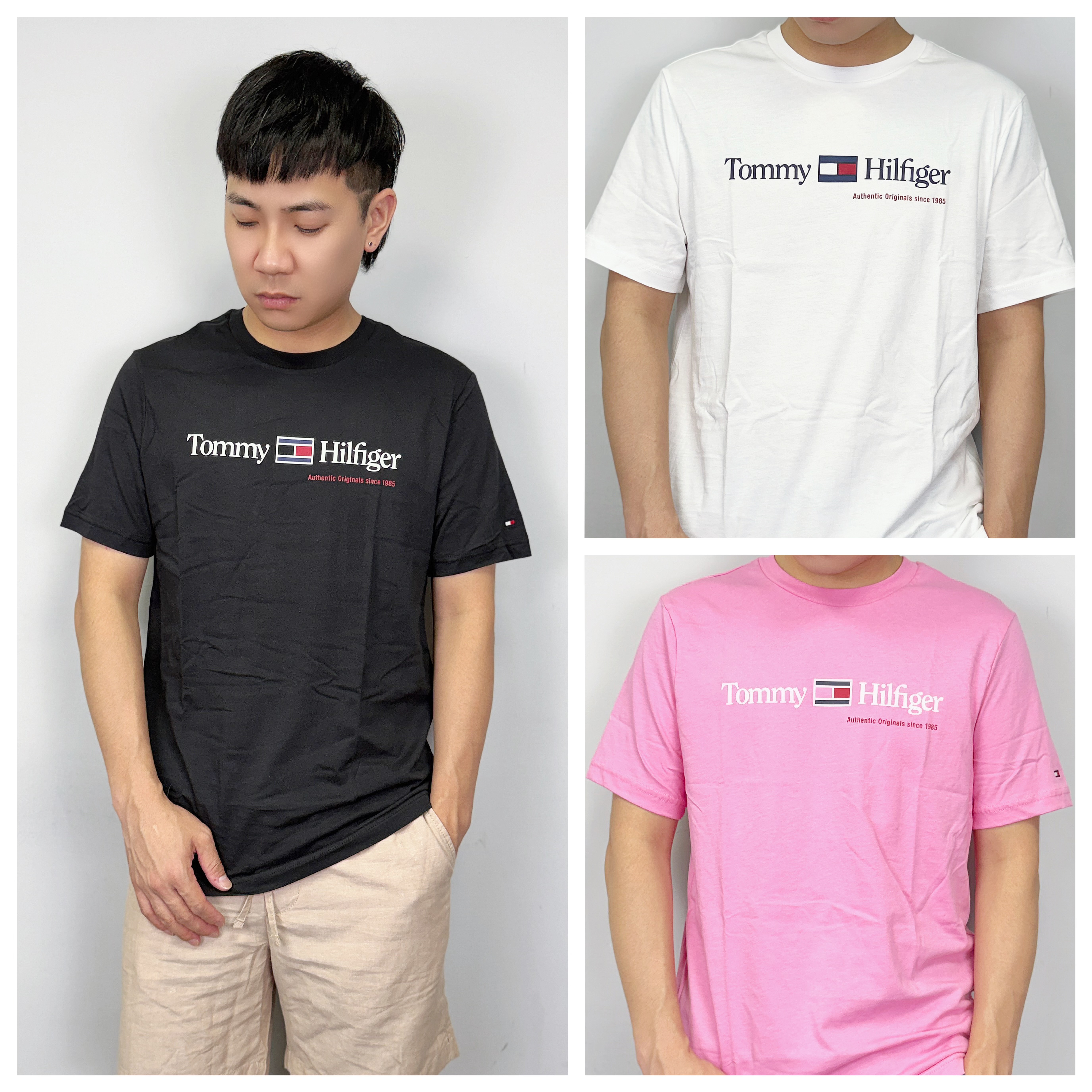 Tommy Hilfiger 胸前字母國旗 短袖上衣 短T