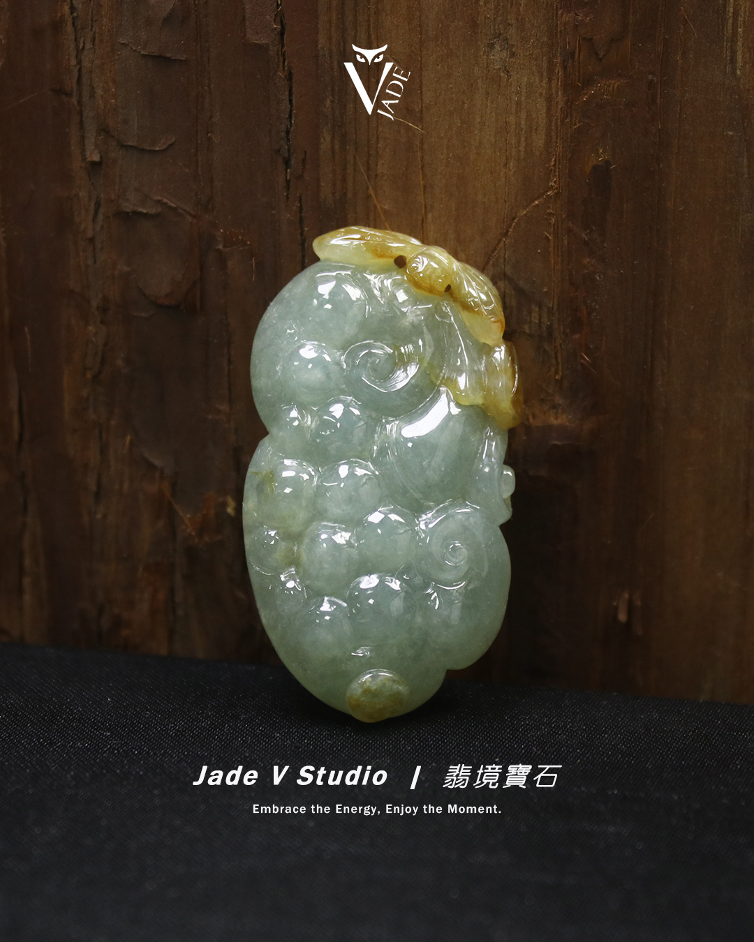 【JadeV｜翡境寶石】糯冰 雙彩 吉祥如意 吉慶之作 翡翠