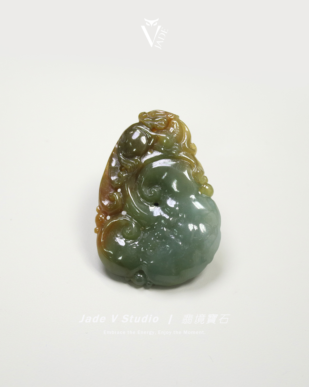 【JadeV｜翡境寶石】糯冰 雙彩 如意 翡翠