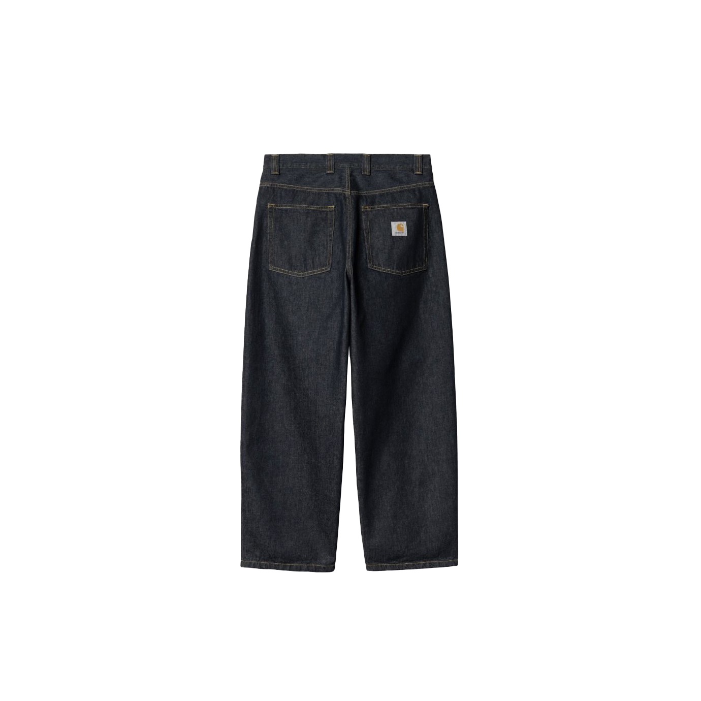 -(E17d03)-CARHARTT WIP BRANDON PANT 13.5OZ RINSED 寬直筒 單寧 牛仔褲 微洗 藍色-I035893 0102